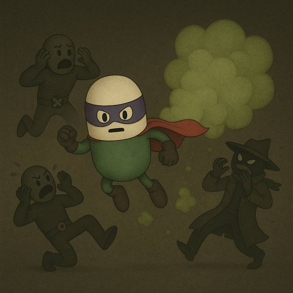 Fart character chaos scene